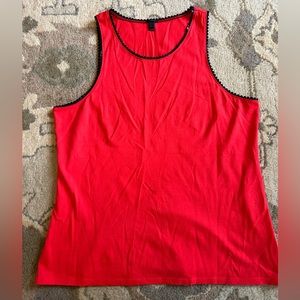 J.Crew scalloped trim tank, Women’s Large